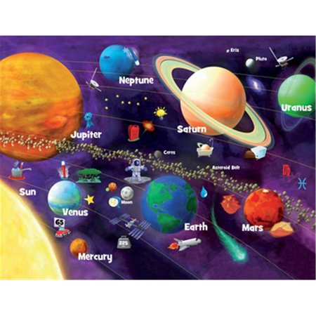 MASTERPIECES Masterpieces 11430 Solar System Glow Puzzle - 60 Piece 11430